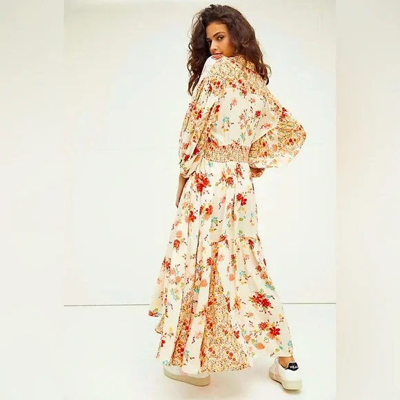 Free People Prairie Punk Shirtdress Size Large Button Down Dress - Picture 6 of 6